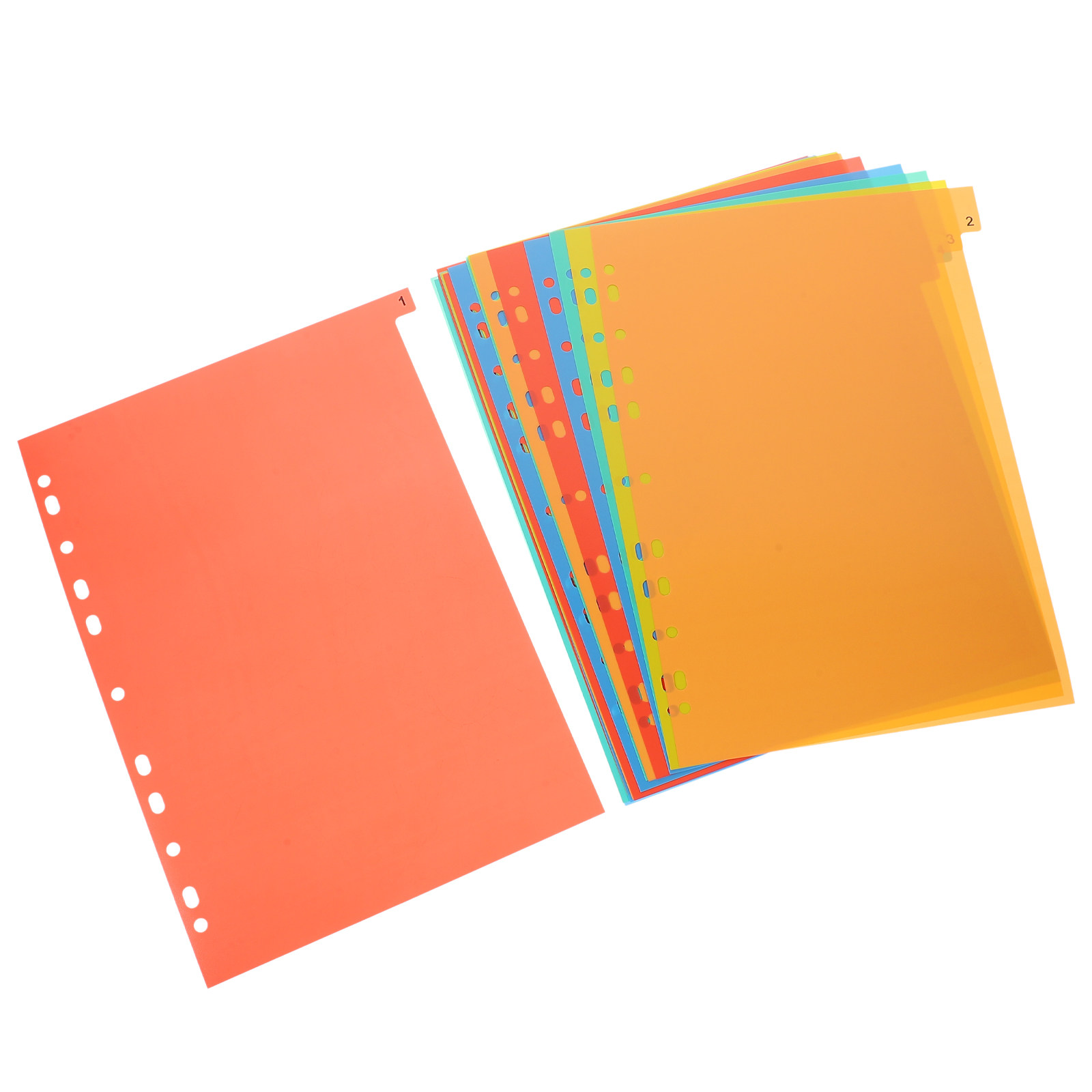 Tab Divider A4 - 20 hojas de separadores de plástico