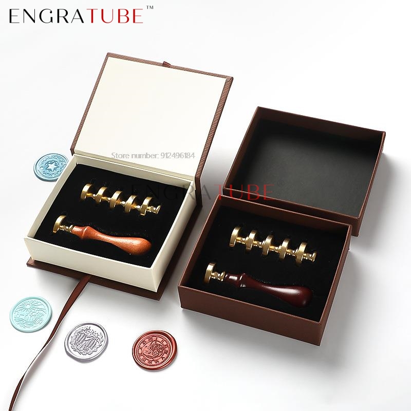 Wax Seal Stamp Set - Juego de 6 cabezales de sello